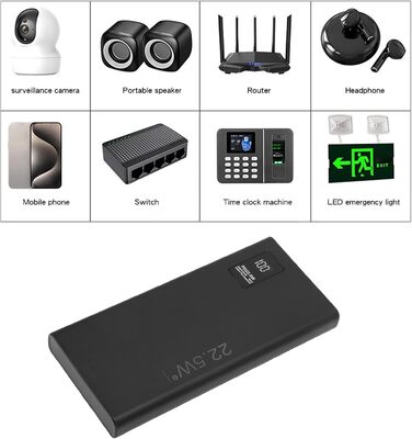 Міні-UPS акумуляторна батарея, 4050 мАг, безперебійне живлення з USB-3.0 виходом та платою захисту акумулятора для роутерів, модемів, камер відеоспостереження, світлодіодних стрічок