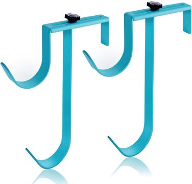 Регульовані тримачі для стійки для басейну MENG ZHI AO, 2 шт., міцні, синього кольору, ідеально підходять для басейну, телескопічних стійк, скімерів, сіток, щіток, пилососних шлангів, садового обладнання тощо.