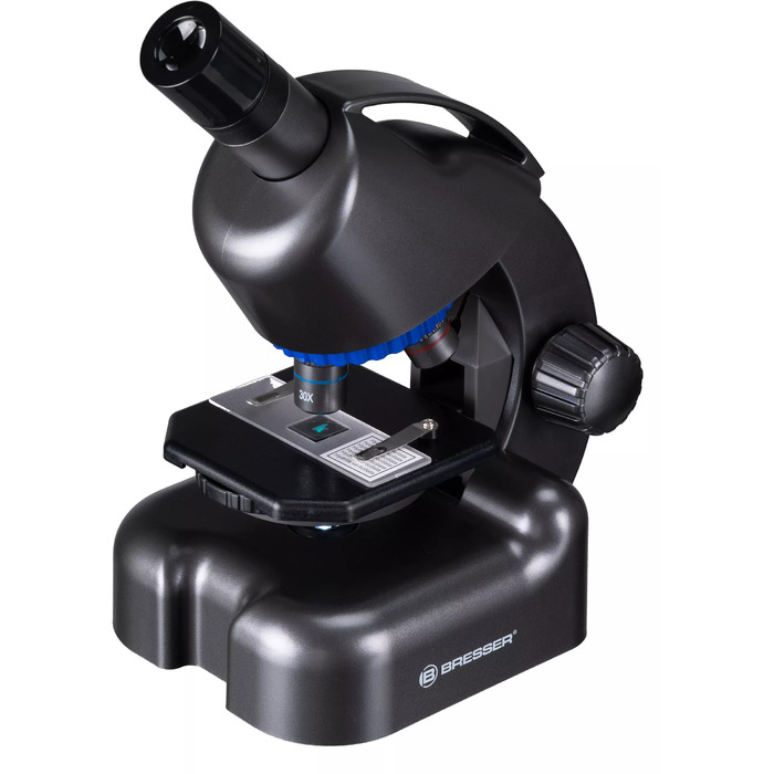 Мікроскоп Bresser Junior CM-04 100x-900x Black з набором для дослідів і адаптером для смартфона (14951)