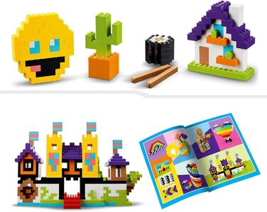 Класичний великий креативний набір для будівництва, набір іграшок, створіть смайлика, емодзі, папугу, квіти та інше, креативні будівельні блоки для дітей, хлопчиків, дівчаток віком від 5 років, одинарні, 11030
