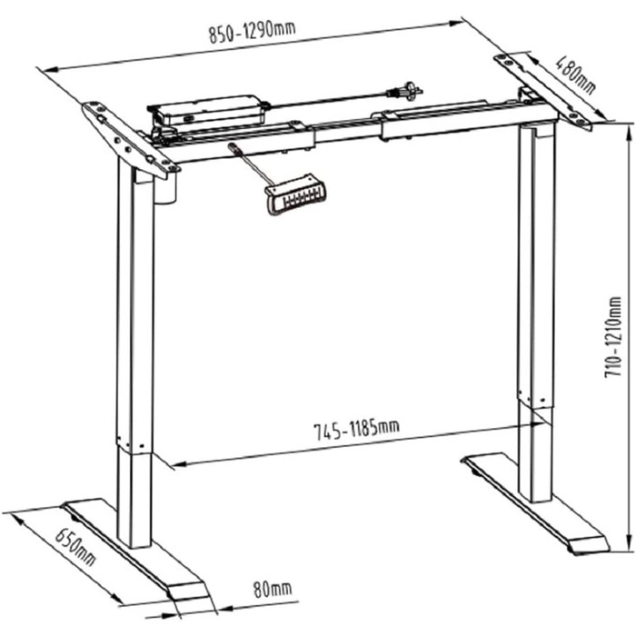 Каркас столу Ергономічний Офіс Стіл з регульованою висотою Каркас столу Основа Білий Aurelio Функція пам&39яті 3 положень Домашній офіс Електричний