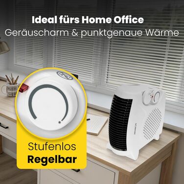 Електричний обігрівач - Тепловентилятор - Допоміжний обігрівач - Регульований термостат - 2 режими нагріву - Функція охолодження - 2000 Вт - Boman HL 1095 CB