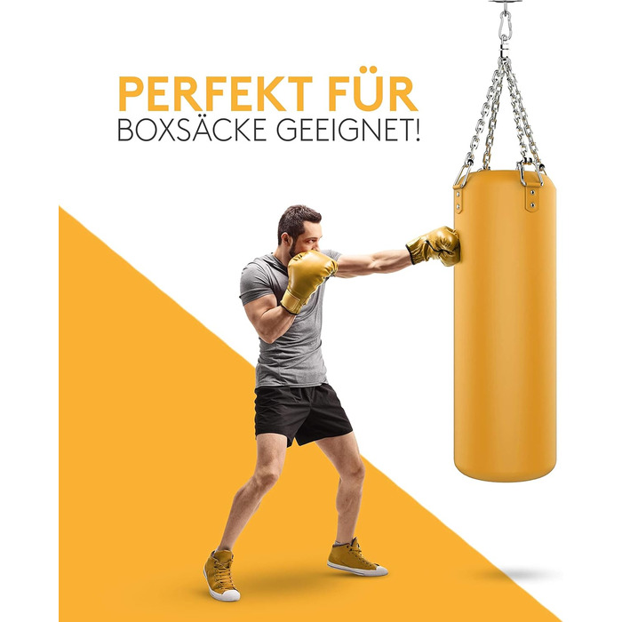Стельовий гачок MEISTERFAKTUR для боксерських груш - Вантажопідйомність 500 кг - Вибухозахищений тримач для боксерських груш - Іде