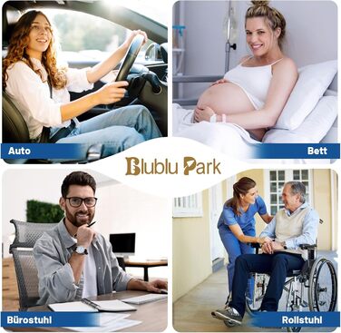 Протипролежнева подушка з чохлом, який можна прати, протипролежнева подушка сидіння для інвалідних візків, подушка сидіння для зняття тиску на куприк, для тривалого постільного режиму, тривалого сидіння, для людей похилого віку, вагітних жінок