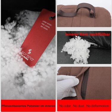 Набір з 2 подушок для шиї автомобіля, підтримка шиї в підголівнику, подушка для підтримки шиї з суперфібри, поліестер на рослинній основі, 30x19 см, багаторазова та регульована (чорна)