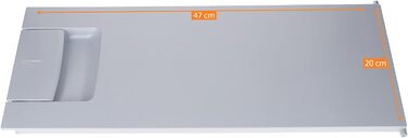 Дверцята морозильної камери DL-pro для Bosch Siemens Neff 447344 00447344, білі з ущільнювачем та ручкою