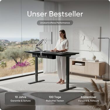 Каркас столу з регулюванням висоти (електричний) - подвійний двигун, захист від зіткнень, функція пам&39яті, USB-порт, каркас столу з регулюванням висоти, каркас столу (чорний)