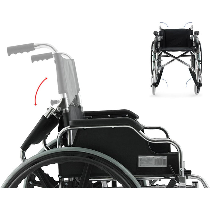 Крісло колісне QUIRUMED PRO, 106 x 63 x 95 см