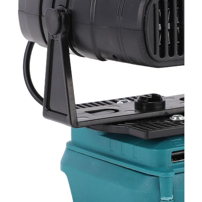 Портативний обігрівач Dpofirs на батарейках з двома температурами для кемпінгу в автомобілі, сумісний з батареями BL1815, BL1820, BL1530, BL1840, BL1850