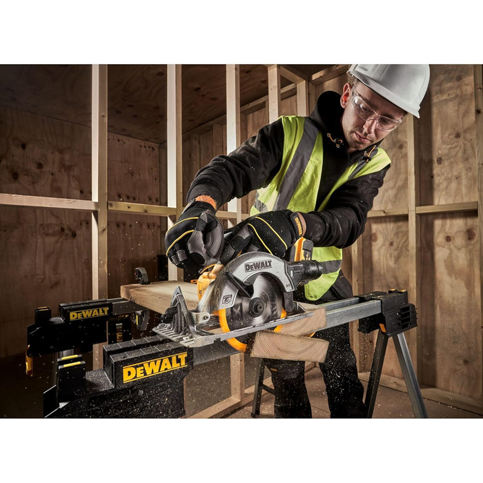 Акумуляторна дискова пила Dewalt 18V XR DCS565NT (безщітковий двигун, з вбудованим світлодіодом та обдувом, сумісна з AirLock, в к