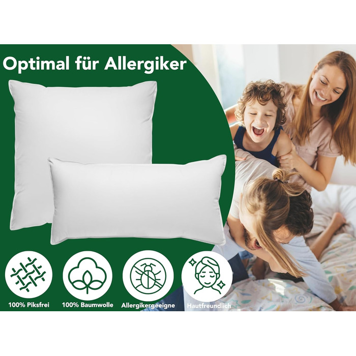 Пухова подушка DREAMSTAR 40 x 80 см 3-камерна пухова подушка Пухова та пір&39яна подушка 40 x 80 см Сертифікована подушка Oeko-Tex Найвища готельна якість Підходить для алергіків Бавовна 40 x 80 см