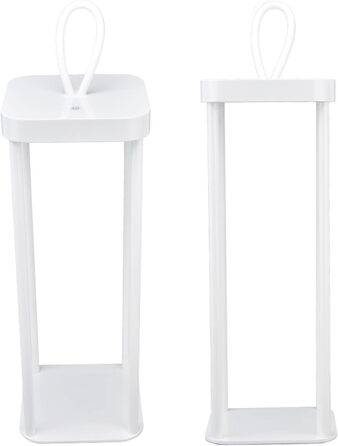 Ліхтар ємністю 5000 мАг, зарядка через USB, 2-рівневе затемнення, бездротова настільна лампа, нековзка основа, світлодіодний нічник для кемпінгу та використання в приміщенні (білий) (Білий)