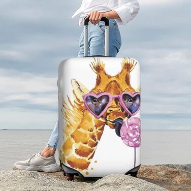 Чохол для валізи Giraffe, міцний захист для багажу розміром 45.7-81.3 см, XL, Чорний