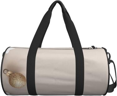 Дорожня сумка-циліндр, білий зірковий принт та зоряний декор, спортивна сумка для чоловіків та жінок, сумка-мішок, спортивна дорожня сумка