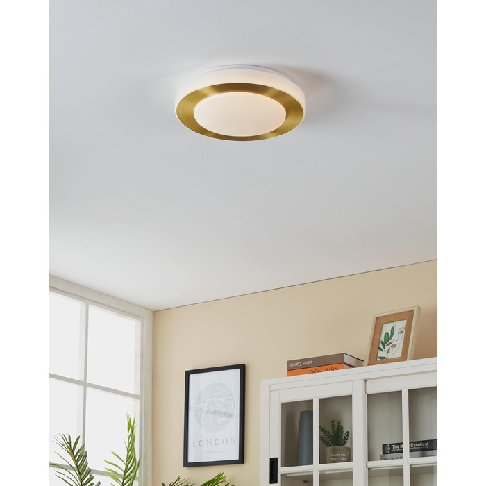Стельовий LED-світильник EGLO Capri, сталь, білий та золотий