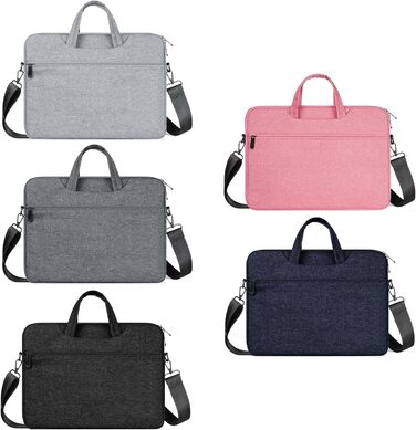 Сумка для ноутбука з плечовим ременем для ноутбуків розміром 39,6 - 40,6 см (15,6 - 16 дюймів), плюшева, м'яка