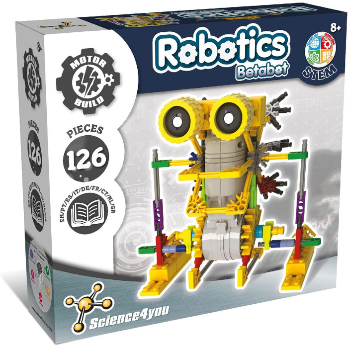 Набір роботів із 126 деталей створіть власного робота за допомогою цього набору електроніки, навчальної гри та конструктора для ді