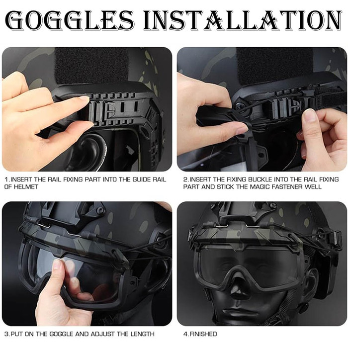 Нефункціональна тактична подвійна респіраторна напівмаска, швидка тактична шоломна протигазка, напівмаска для страйкболу, CS, косплею, мисливського спорядження, чорна