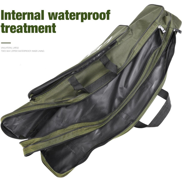 Портативна сумка для риболовлі, сумка для вудки, складна сумка для вудки 80 см, водонепроникна сумка для вудки, сумка для риболовлі на відкритому повітрі, сумка для котушок, сумка для зберігання рибальських снастей, дорожня сумка для риболовлі, органайзер
