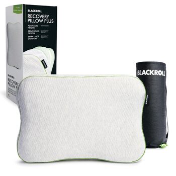 Підушка для відновлення BLACKROLL Recovery Pillow Plus (60x40 см), регульована по висоті, подушка для спокійного сну, ергономічна подушка для дому, подушка для шиї з віскозної піни з ефектом пам&39яті, зроблено в Німеччині