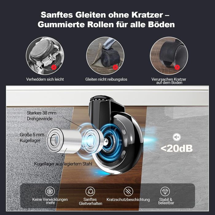 Офісне крісло BASETBL 200 кг, крісло керівника з 4-рівневою газовою пружиною, 3D-підлокітники, регульована поперекова опора та підголівник, тихі гумові ролики, широке сидіння XXL, EN12520, ергономічне офісне крісло