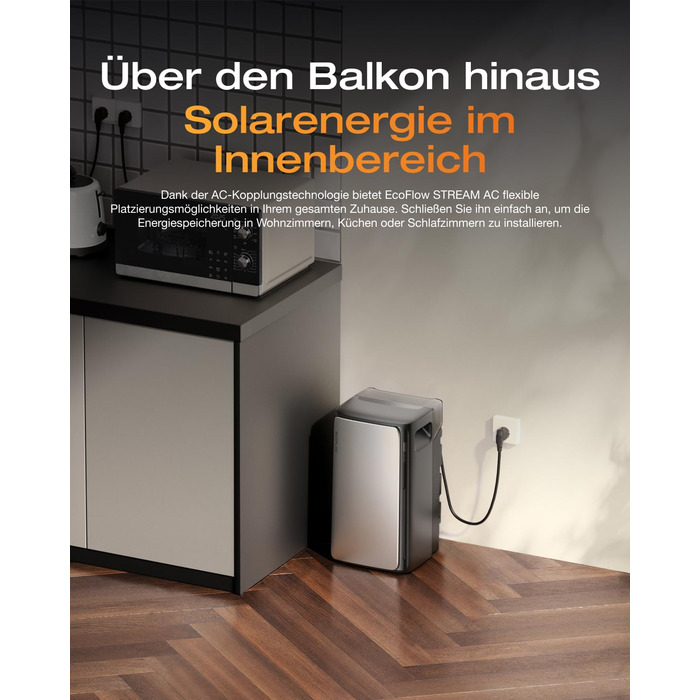 ПДВ, Балконна електростанція з накопичувачем, сонячний накопичувач 1,92 кВтгод, 100 сумісна з усіма балконними електростанціями, 800 Вт двонаправлена, можливість розширення до 11,52 кВтгод, Plug&Play, IP65, TOU&KI