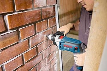 Професійний ударний дриль Bosch GSB 16 RE (у комплекті швидкозатискний патрон 13 мм, обмежувач глибини 210 мм, додаткова рукоятка,