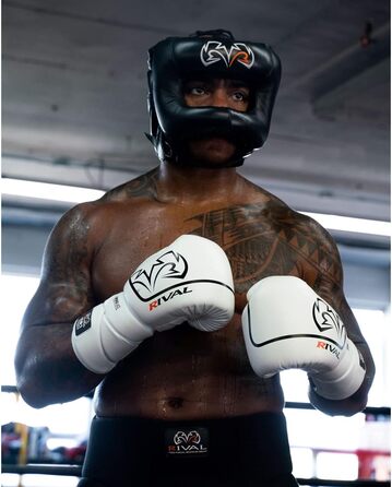 Щит для обличчя RIVAL Boxing RHGFS3 для спарингу широкий отвір для очей, високоякісна шкіра та термопластична внутрішня оправа, золотистий, S/M