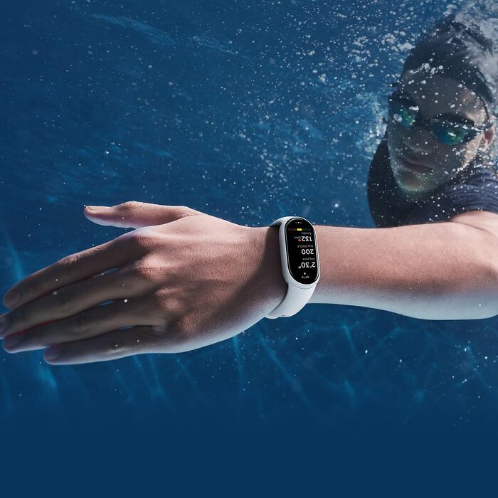Фітнес-трекер Xiaomi Smart Band 10, смарт-годинник, 1,72-дюймовий AMOLED-дисплей, 21-денний час роботи від батареї, водонепроникність 5 атм, відстеження серцевого ритму та сну, понад 150 спортивних режимів, швидке зняття, чорний, сучасний