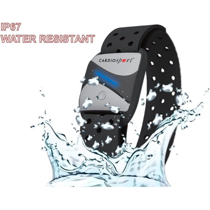 Кардіоспортивний пульсометр, сумісний з Bluetooth/ANT та фітнес-додатками Zwift, Strava, Polar, Wahoo, Rouvy, Peloton, Decathlon, Wahoo, велокомп&39ютером Garmin GPS