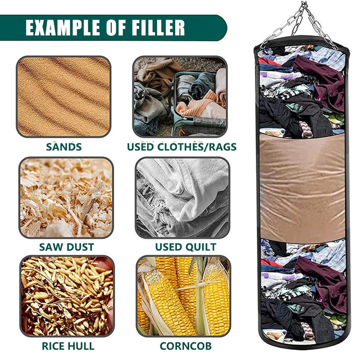 Важкий боксерський мішок для дорослих підлітків дітей з боксерською грушею в приміщенні / саду Набір боксерської груші з боксерськ