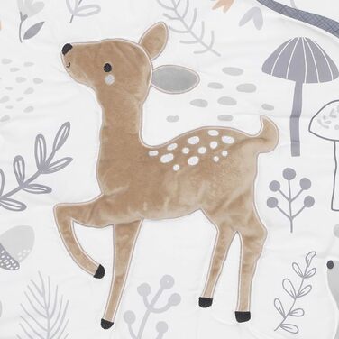 Комплект постільної білизни в дитяче ліжечко Bedtime Originals Deer Park 3-спальний, сірий, тварини, ліс