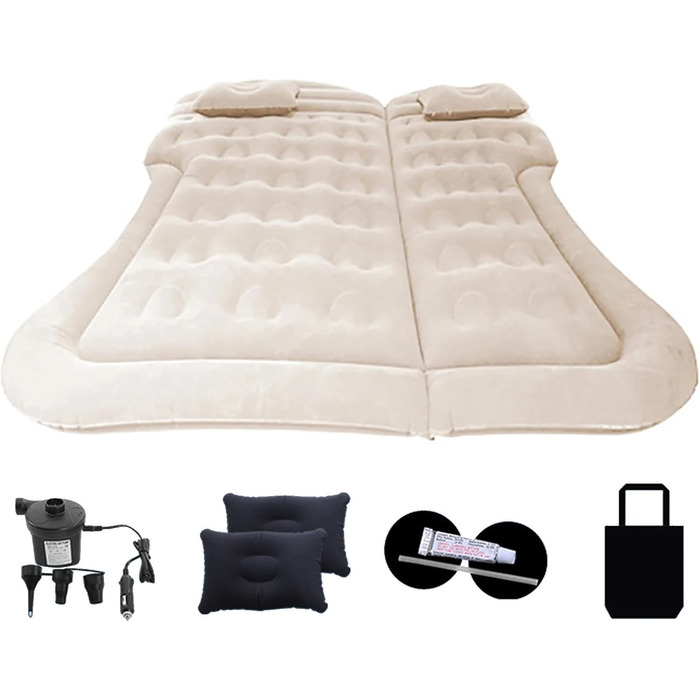 Автомобільний матрац для Mazda CX-60, надувний матрац для автомобіля, надувне ліжко для автомобіля, бежевий, звичайний бежевий
