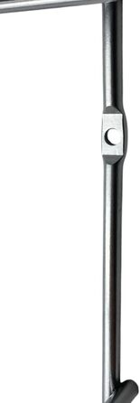 Рівнева стійка для спецій на дверцятах шафи - Широка - Підвісний органайзер для спецій - Органайзер для спецій на 4 x 10 баночок для спецій - Стійка для спецій кухонної шафи - Кухонна полиця 42,5 x 50,0 x 6,5 см (Срібляста), 4-