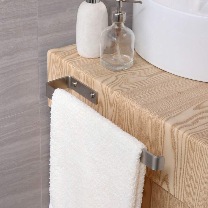 Рушникосушка JS, рушникосушка з матової нержавіючої сталі для настінного кріплення та кріплення до шафи для ванної кімнати та кухн