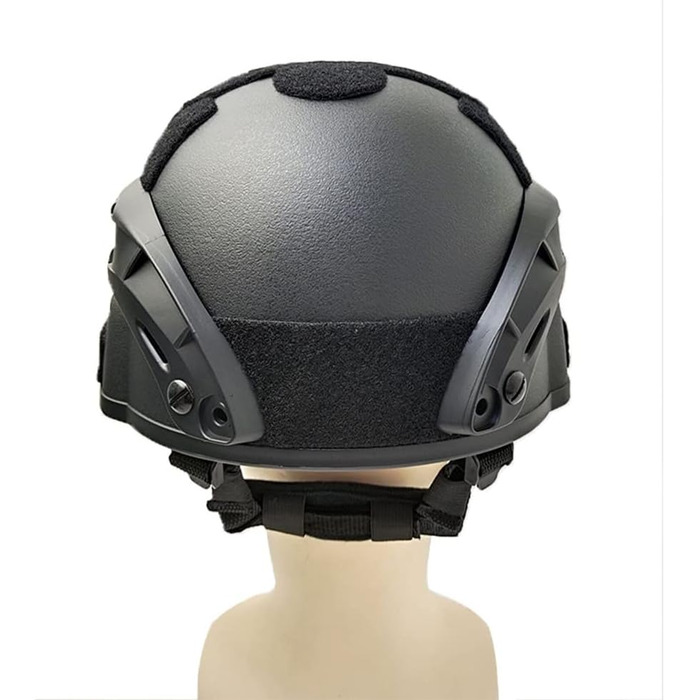 Тактичний шолом, військовий стиль, захисний шолом для страйкболу, пейнтболу, активного відпочинку, гірського велосипеда, велоспорту, CQB - чорний