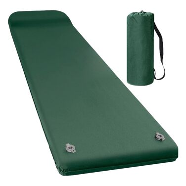 Надувний килимок для сну мякий пінопластовий кемпінговий матрац з подушкою, швидке надування, легке спорядження для активного відпочинку, подорожі, дім, фестивалі, кемпінг