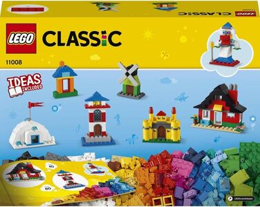 Конструктор LEGO Classic 11008, Кольорові будинки, 270 деталей