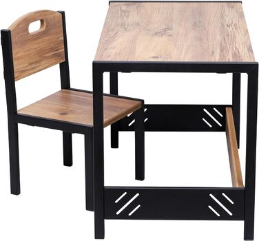 Промислове житло Ігровий стіл - Стіл для занять - Дитячий стіл і стільці - Дитячий письмовий стіл - Монтессорі - Меблі для дитячої