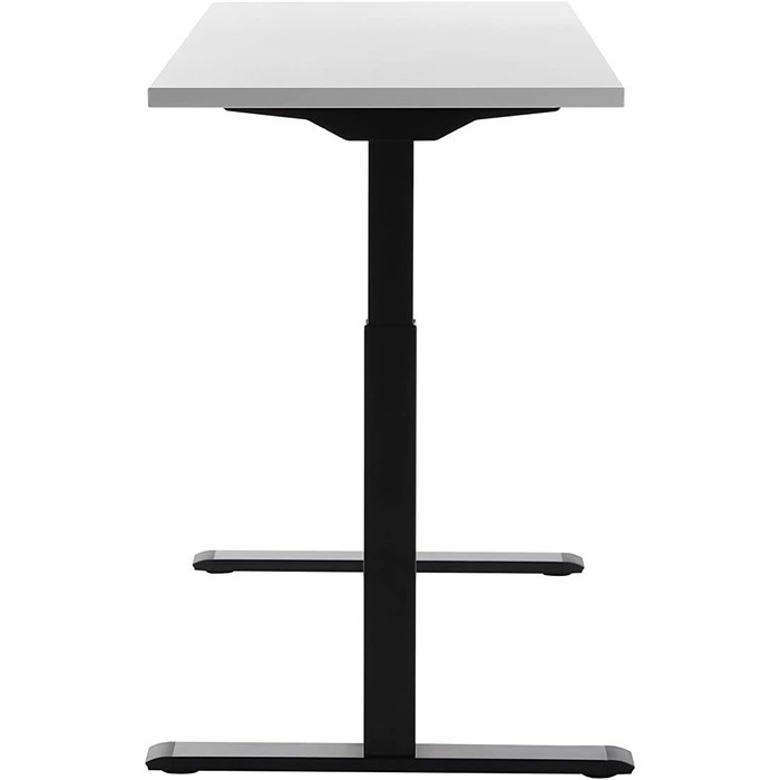 Регульований по висоті письмовий стіл Topstar E-Table, дерево, 140x60 см, чорний/білий, сучасний стиль