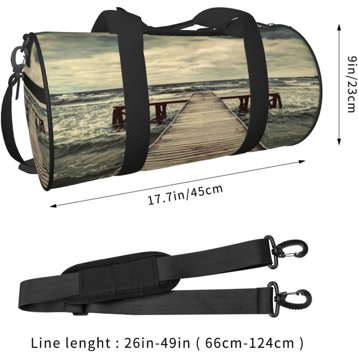 Кругла спортивна сумка для подорожей, чоловіча та жіноча спортивна сумка