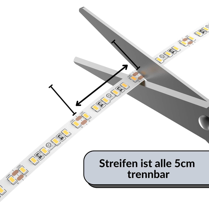 Світлодіодна стрічка WW 24v 5m професійна стрічка Самоклеючий затемнюваний теплий білий теплий білий чистий білий Тривалість життя 30 000 годин 3000 кельвінів 120 SMD світлодіодів на метр Чіпсет 2835 5м 3000 Кельвін