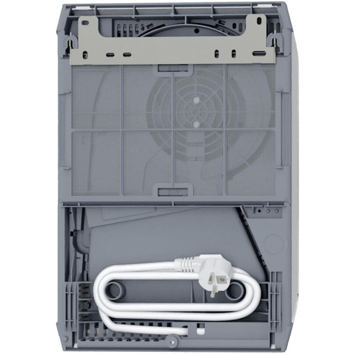 Керамічний вентилятор-обігрівач AEG VH 213, енергозберігаючий, 2000 Вт для приблизно 25 м, сертифікований TV, РК-дисплей, тижневий таймер, для ванної кімнати, 238296 пластик без таймера на 120 хв, одинарний