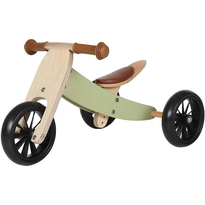 Дитячі ходунки/біговел з дерева 4-в-1 Smartbike від 1 року (ретро-зелений)