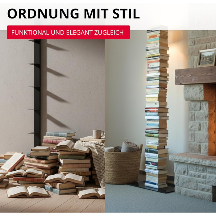 Окремостояча книжкова шафа зі сталі з порошковим покриттям, висотою 170,5 см, компактна книжкова шафа з основою та полицями, сучасний дизайн (735B)