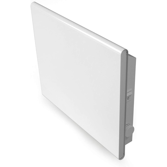 Електричний радіатор Adax Eco Basic 1200 Вт, білий Програмування через Bluetooth Термостат з таймером Настінний електричний обігрівач Електричний радіатор Захист від замерзання, тижневий режим Настінний конвектор 1200 Вт (89,4 x 9,7 x 33 см)