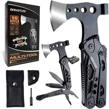 Аксесуари для кемпінгу 16 в 1 Мультитул Подарунки для чоловіків Подарунок на День батька для тата, спорядження для виживання з сок