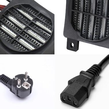 Вентилятор обігрівача PTC 200 Вт, повітряний обігрівач PTC, автомобільний вентилятор PTC, обігрівач постійної температури, нагрівальний елемент постійної температури 60 мм, PTCYADU