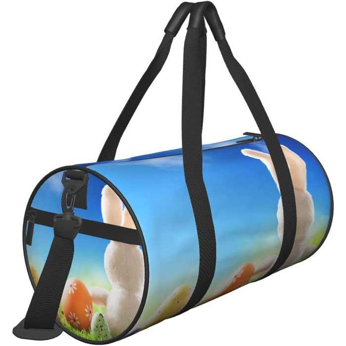 Велика спортивна сумка-мішок для подорожей Великдень, міцна, чорна, універсальний розмір