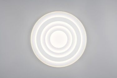 Стельовий LED-світильник Trio Leuchten Costa 633510131, білий матовий метал, акрил, 50 Вт, з пультом ДК, регулюванням кольору та яскравості світла, димером та нічним підсвічуванням